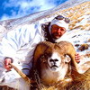 Hunting for argali (Marco Polo), for wild mountain goat (ibex), for stone partridge